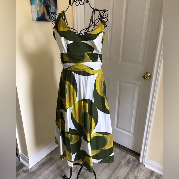 Totem Dresses & Skirts - Totem Dress by Brazilian Designer Cotton Lined Geometric Back Zipper Size 3
